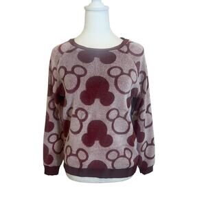 MICKEY MOUSE  DISNEY FLEECE CREWNECK SWEATSHIRT WOMENS SIZE SMALL